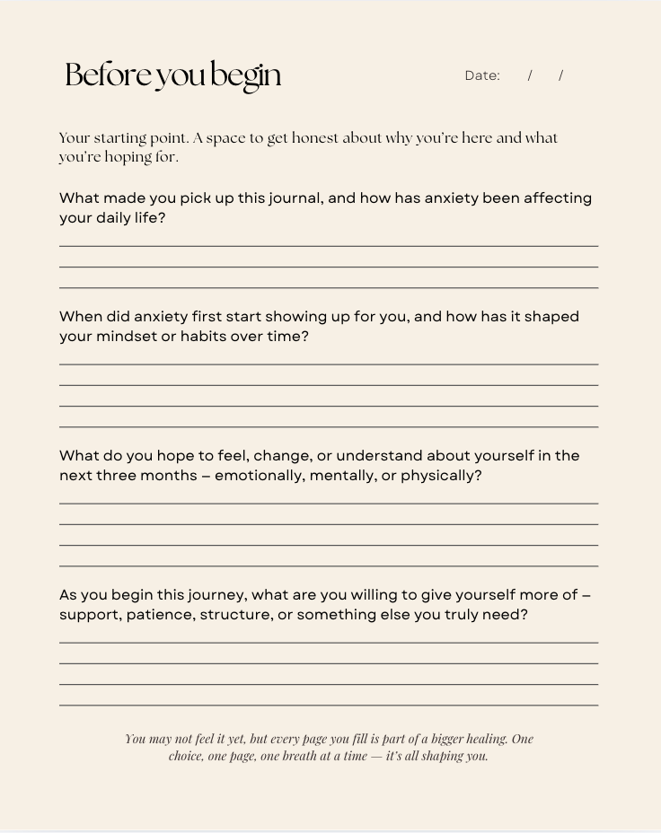The Daily Anxiety Reset Journal